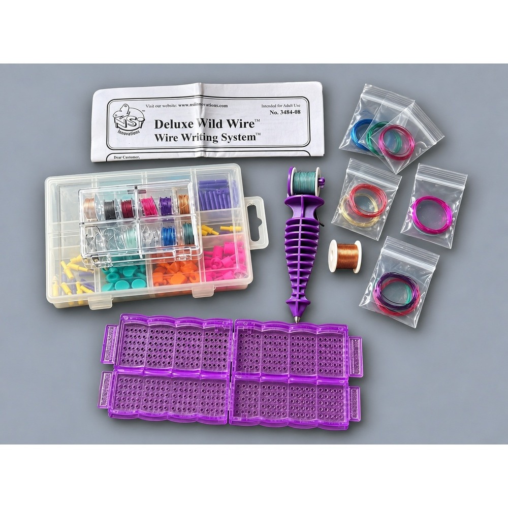 NSI Innovations Deluxe Wild Wire Writing Kit Adult Purple Excellent 3484-08